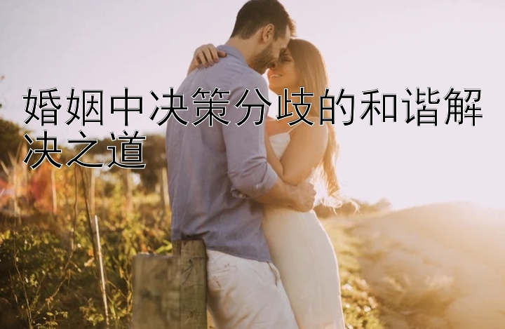 婚姻中决策分歧的和谐解决之道