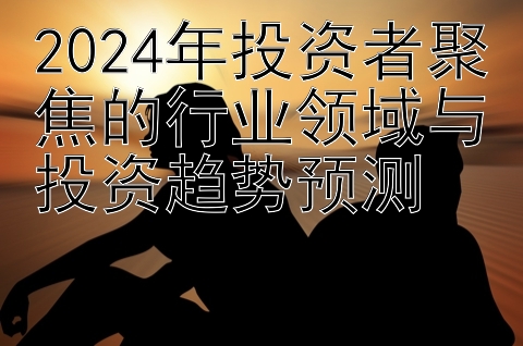 2024年投资者聚焦的行业领域与投资趋势预测