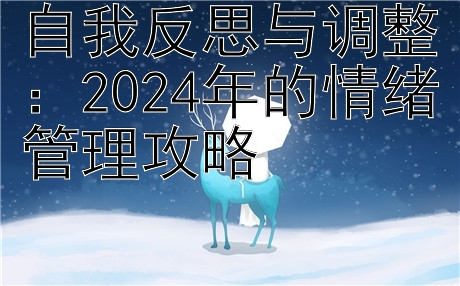 自我反思与调整：2024年的情绪管理攻略