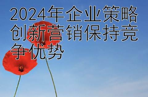 2024年企业策略创新营销保持竞争优势