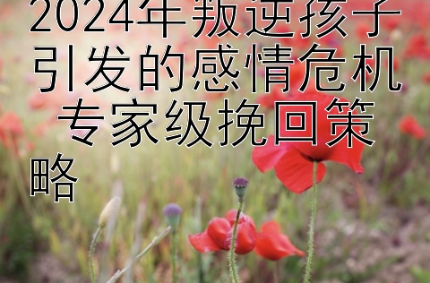 2024年叛逆孩子引发的感情危机 专家级挽回策略